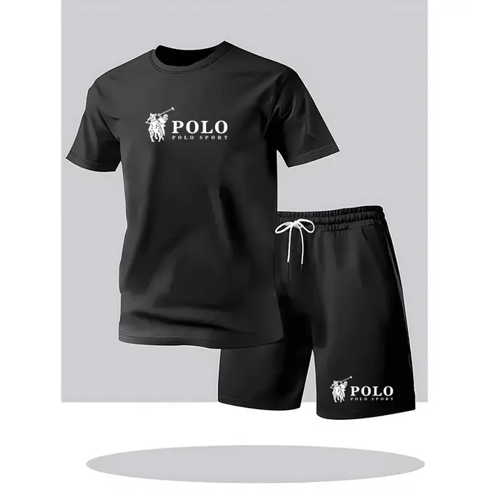 Ensemble T-shirt et short de sport POLO pour homme