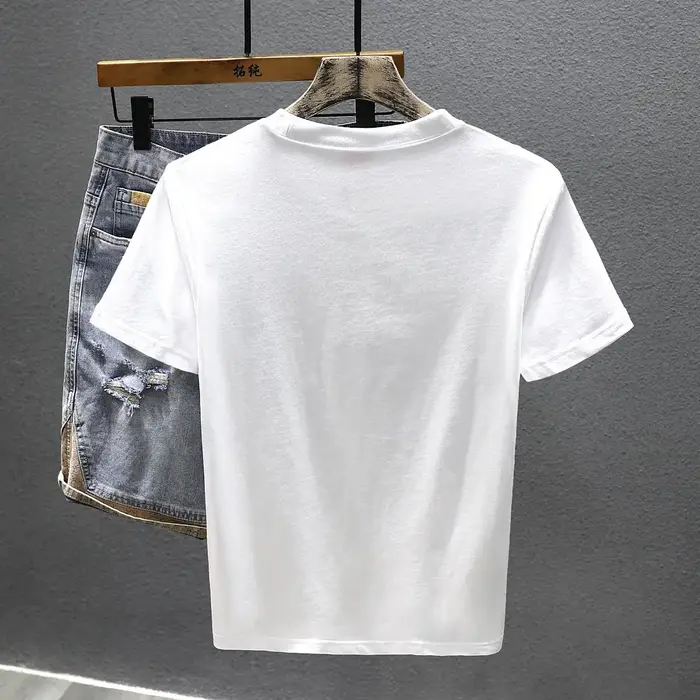 T-shirt manches courtes brodé de Style chinois pour hommes