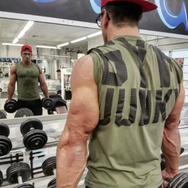 Mode homme t-shirt hommes hauts été Fitness musculation vêtements Muscle