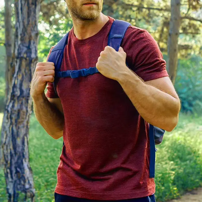 T-shirt de base pour homme 100 % laine mérinos super fine