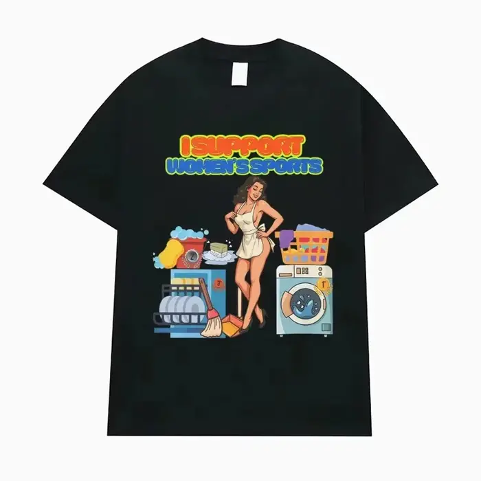 T-shirt humoristique et sarcastique « Je soutiens les sports féminins » pour hommes et femmes, vêtements streetwear, mode hip-hop