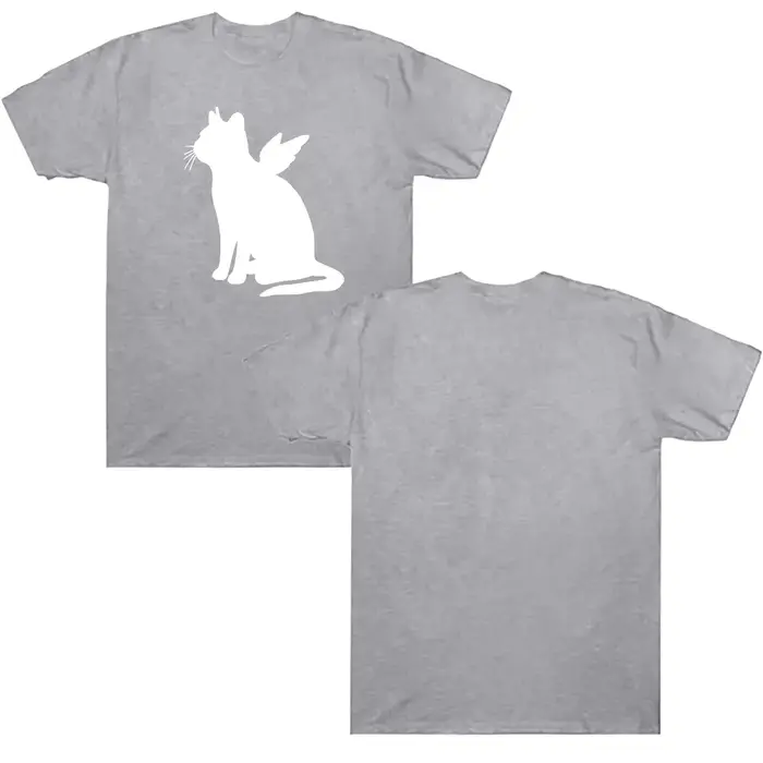 Kpop fille bande T-shirt chat ange imprimer vêtements Style coréen femmes hommes