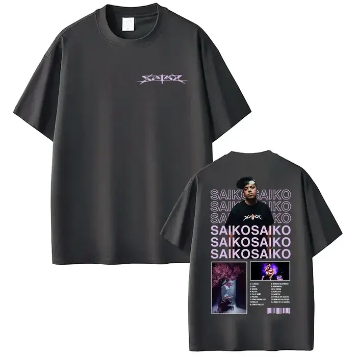 Rappeur SAIKO Album Tour 2025 Merch T-shirt hommes Hip Hop musique à manches courtes