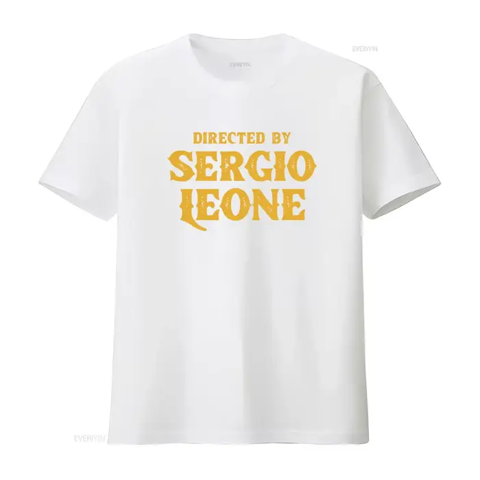 T-shirt de style vintage « Dirigé par Sergio Leone » pour hommes et femmes