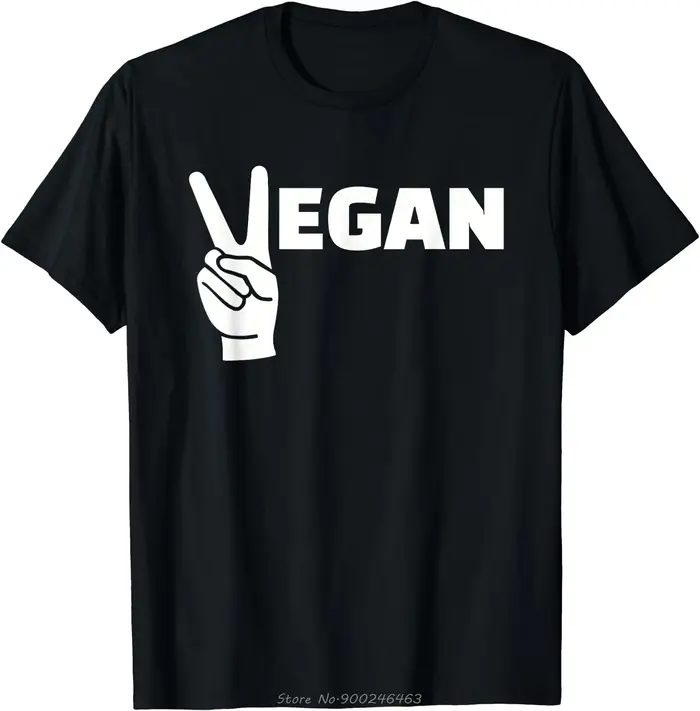 T-shirt à manches courtes en coton vintage végétalien pour hommes