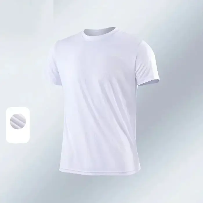 Été hommes t-shirt style décontracté à manches courtes blanc t-shirts solide haut col en o t-shirt s