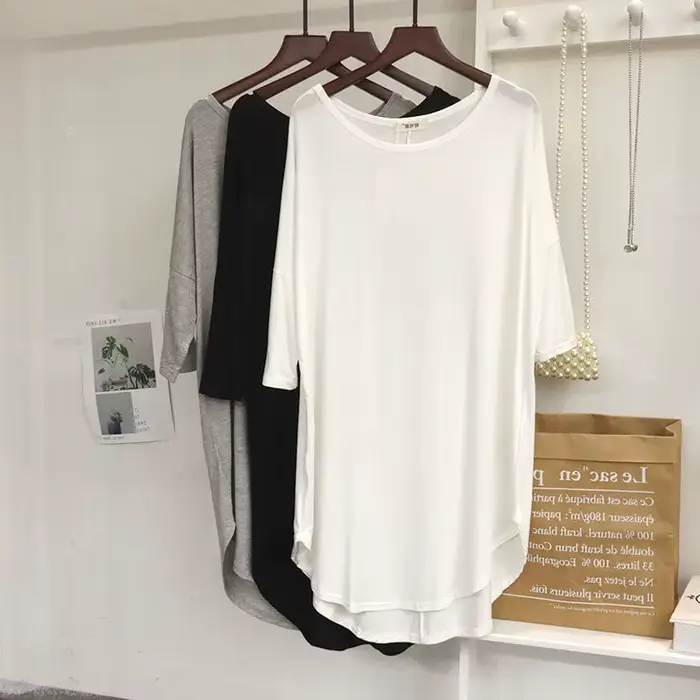 T-shirt modal à manches courtes pour femme