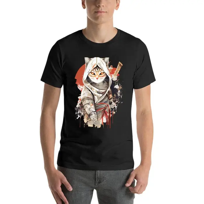 T-shirt en coton assassins creed pour hommes