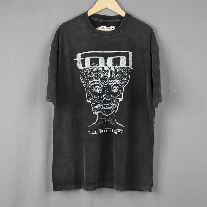 T-shirt Rock Metal Tool Band Streetwear Opeth en coton à manches courtes avec motif pour homme