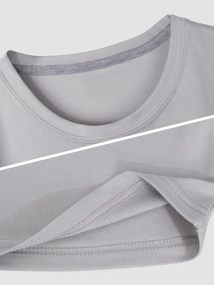 1 paquet de t-shirts à ajustement sec chemises pour hommes évacuant l'humidité séchage rapide maille Performance t-shirt Gym Tech T Polyester Sublimation Active