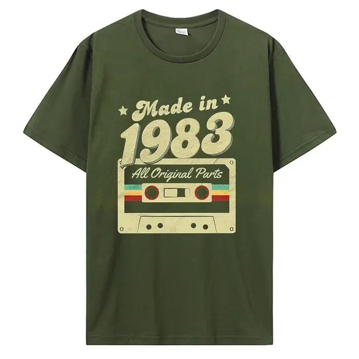 T-shirt graphique en coton pour hommes