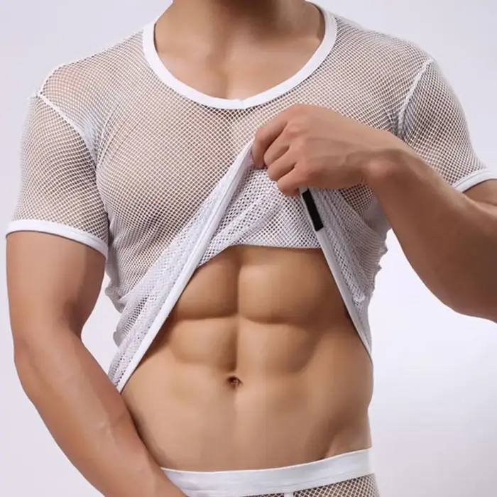 T-shirt pour hommes à col en V