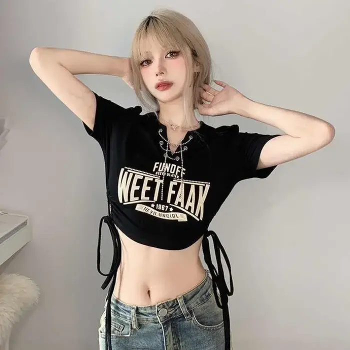 T-shirts à manches courtes femmes coupe décontractée neutre confortable surdimensionné coton décontracté moderne léger haute rue élégant