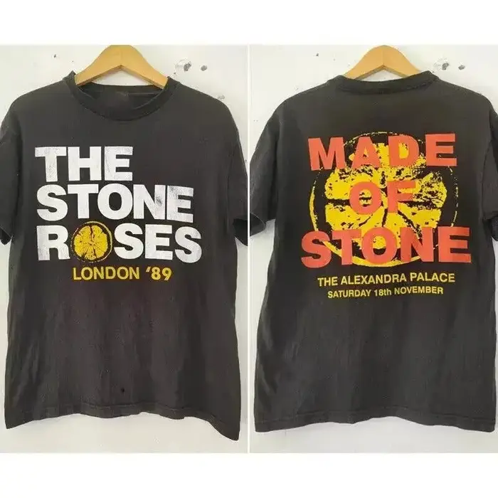 T-shirt The Stone Roses Band London '89, cadeau, musique rock, streetwear surdimensionné, t-shirt en