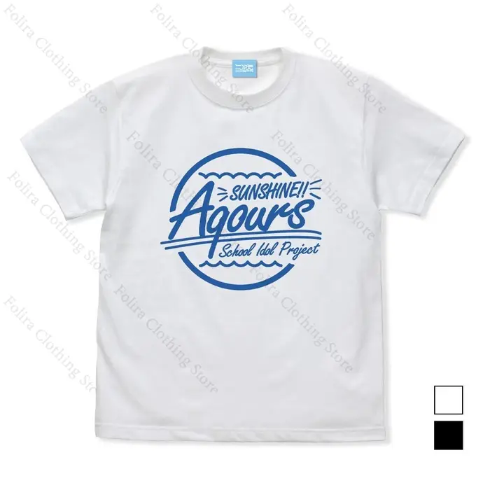 J'adore vivre! Soleil!! Aqours Liella! μ's T-shirt imprimé coton été hauts
