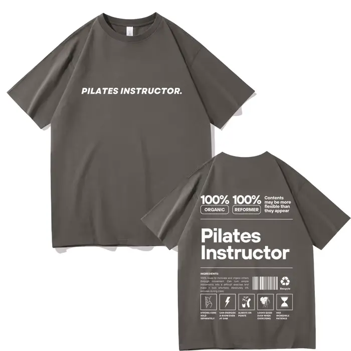T-shirt de couverture de pompe d'instructeur de Pilates pour hommes et femmes