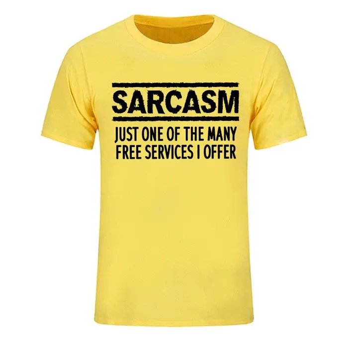 T-shirt pour hommes et femmes, t-shirt humoristique et sarcastique, t-shirts imprimés Sarcasm Servic