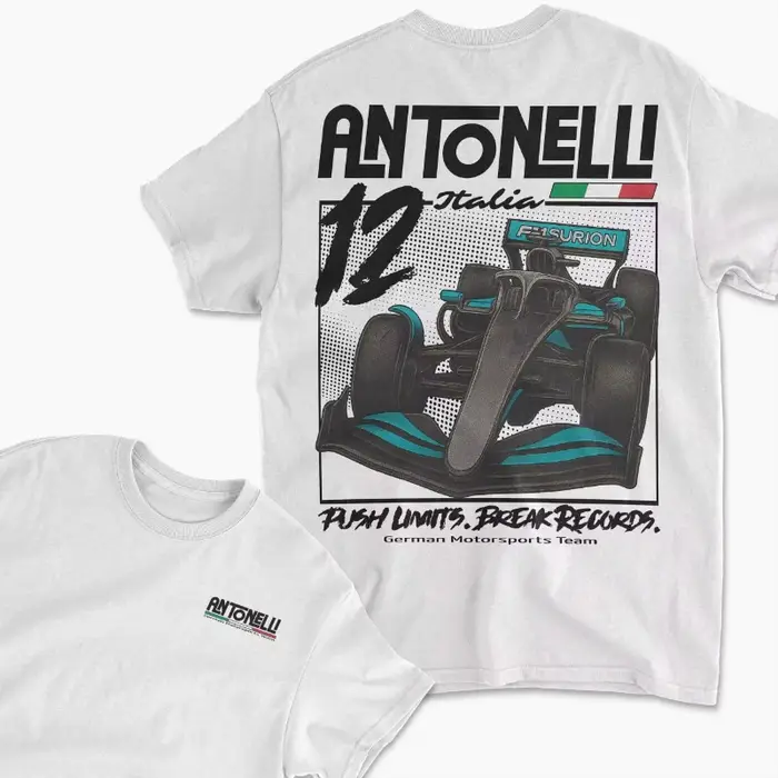 T-shirt Unisexe Kimi Antonelli Champion du Grand Prix 2026 – Tendance pour les Fans Passionnés – Haut Imprimé Style Urbain
