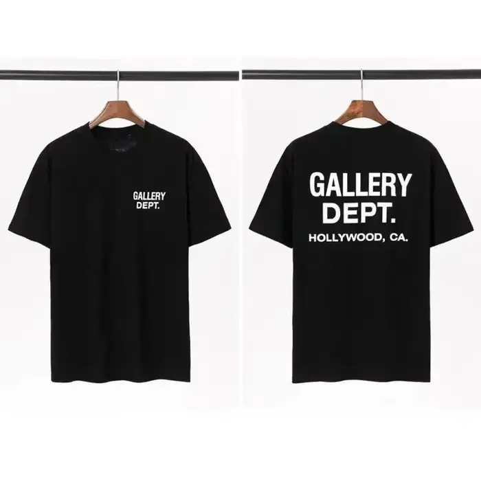 T-shirt vintage style urbain, imprimé avec motifs de galerie et lettres tendance, col rond décontrac