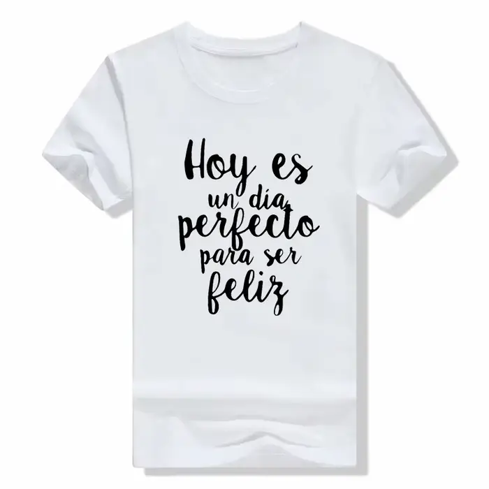 Avoir études T-shirt drôle espagnol dictons Phrase T-shirt à manches courtes décontracté été doux co