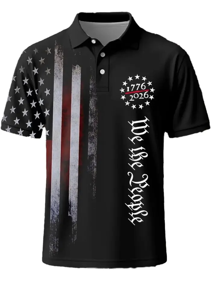 Polo patriotique USA pour homme