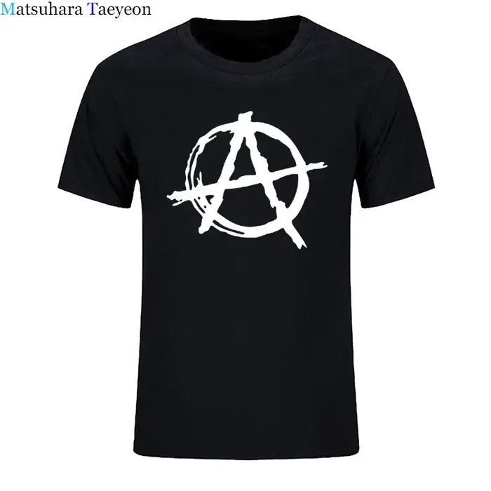 T-shirt de marque Anarchy Symdangers pour hommes, T-shirt Punk Rock, Evil Anarchist War Rocker, Écon