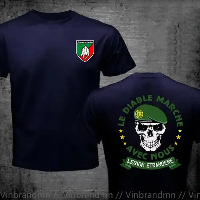 Légion étrangère française Forces spéciales armée de la guerre mondiale T-Shirt hommes Swag