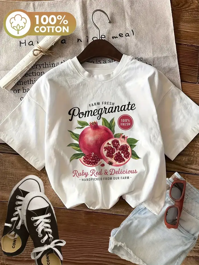 T-shirt imprimé grenade frais de la ferme