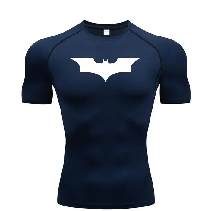 T-shirt de compression homme à séchage rapide pour la course, la gym et le fitness – Vêtement de spo