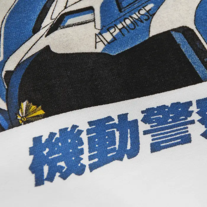 Police Mobile PATLABOR T-Shirt japonais Anime vous êtes sous l'arrête chevalier Tekkaman lame hommes imprimé été coton