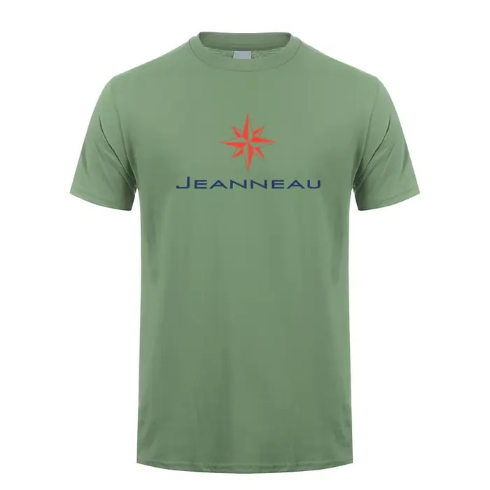 Jeanneau t-shirt été hommes coton à manches courtes T-shirts