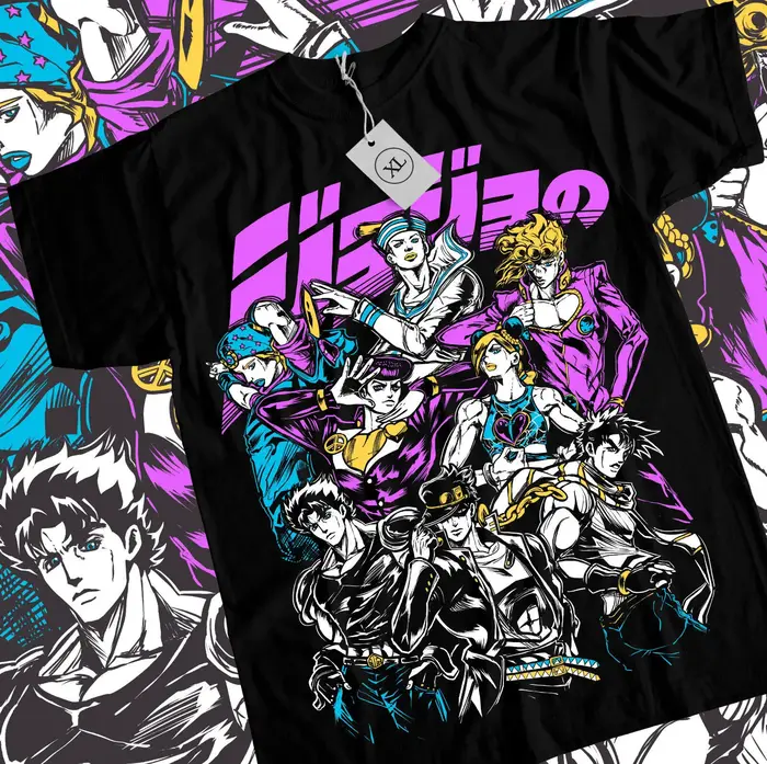 Jojo's Bizarre Adventure T-shirt Anime Manga Design graphique chemise T-shirt toutes tailles