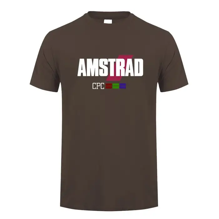 Amstrad CPC T-shirt été hommes à manches courtes Cool haut coton programmeur