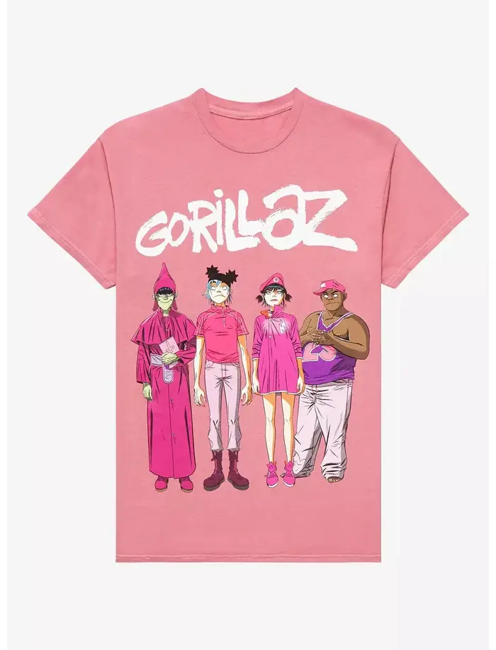 Gorillaz TOTTENHAM STADIUM 20TH JUNE 2026 Merch Summer T Shirt Coton Unisexe Hommes Femmes T-Shirt Fans Vintage Casual Tee