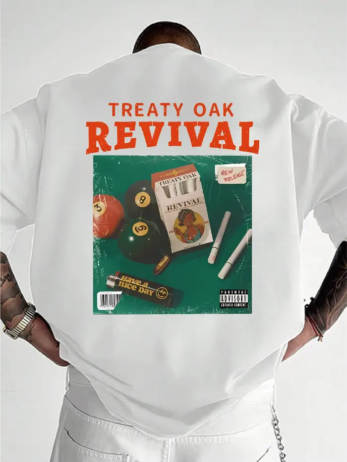 T-shirt rétro à col rond Black Treaty Oak Revival