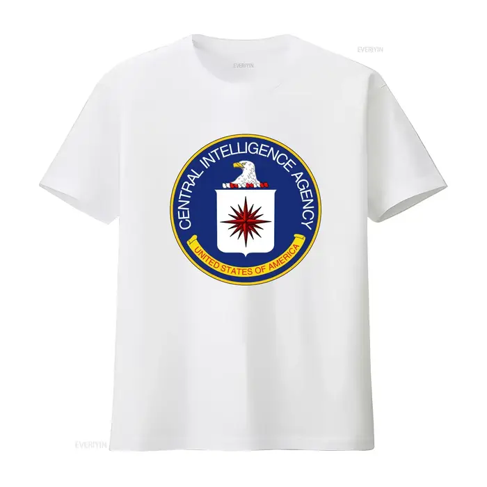 T-shirt en coton avec sceau officiel de l'agence des renseignements centraux américaine