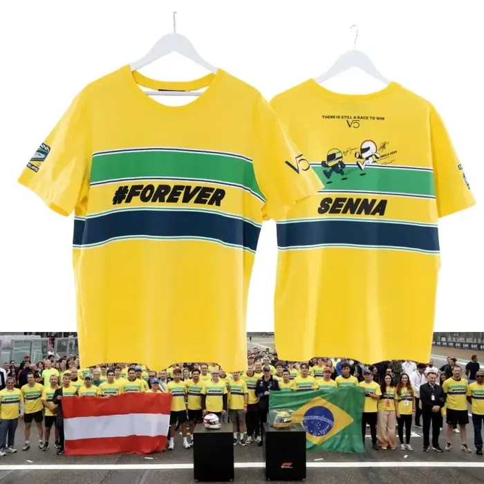 2024 F1 SENNA T-shirt chemise 30 ans T-shirt commémoratif ALONSO