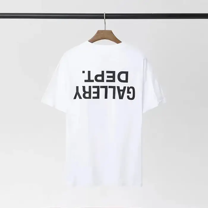 GALLERY DEPT inspiré revers imprimé T-Shirt 100% coton surdimensionné Streetwear T-Shirt hommes femm