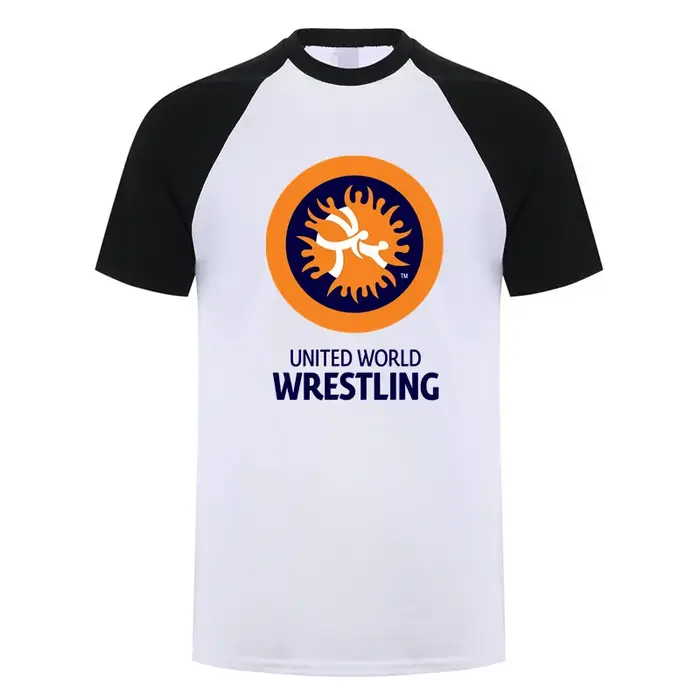 United World Wrestling T-shirt été hommes à manches courtes coton Cool UWW