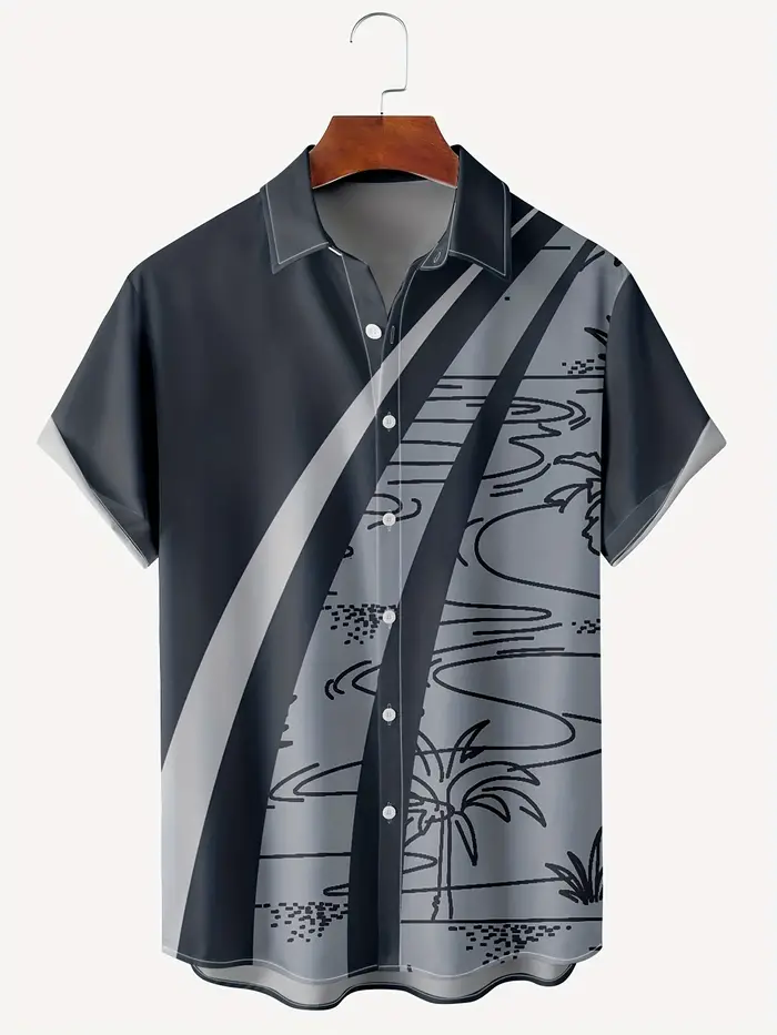 Nouveau Hawaii hommes Vintage chemises décontracté respirant à manches courtes hauts plage fête Plai