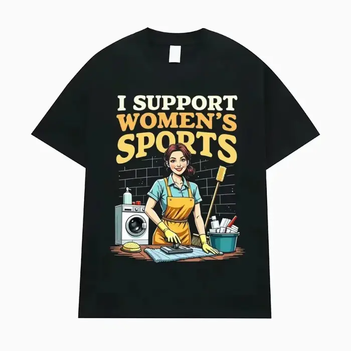 T-shirt humoristique et sarcastique « Je soutiens les sports féminins » pour hommes et femmes, vêtements streetwear, mode hip-hop