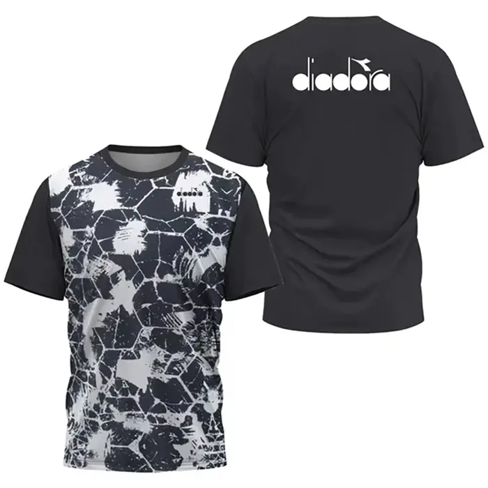 T-shirt à col rond et manches courtes Diadora