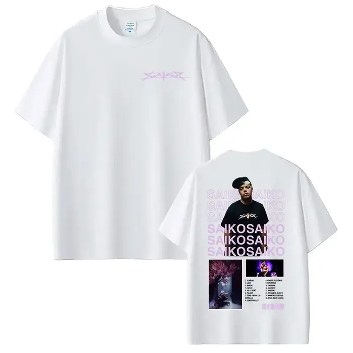 Rappeur SAIKO Album Tour 2025 Merch T-shirt hommes Hip Hop musique à manches courtes