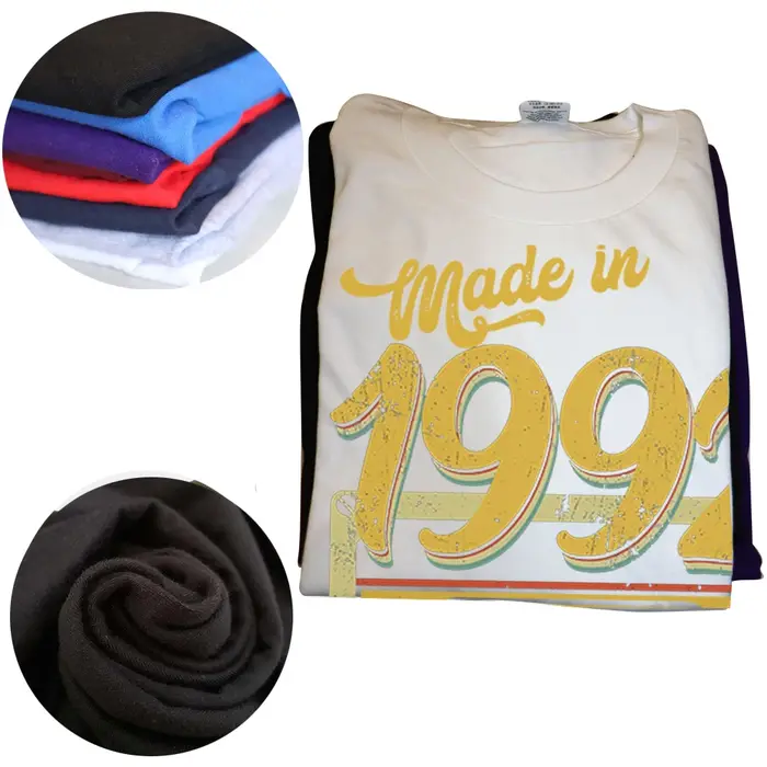 Drôle fabriqué en 1992 édition limitée classique t-shirts été graphique coton Streetwear à manches courtes cadeaux d'anniversaire T-shirt hommes