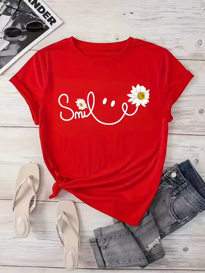 T-shirt imprimé pour femme