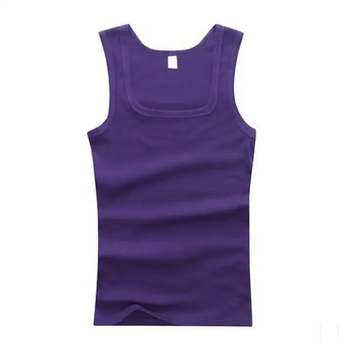 Été chaud grande taille hommes vêtements débardeurs 100% pur coton sans manches Fitness T-shirt élastique musculation