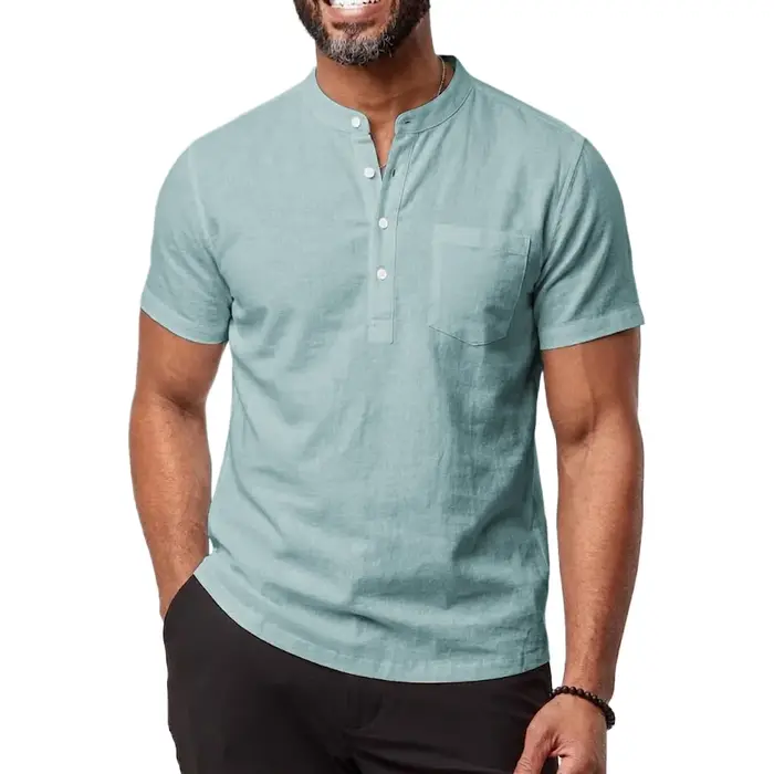 Nouvelle Chemise à Manches Courtes pour Homme