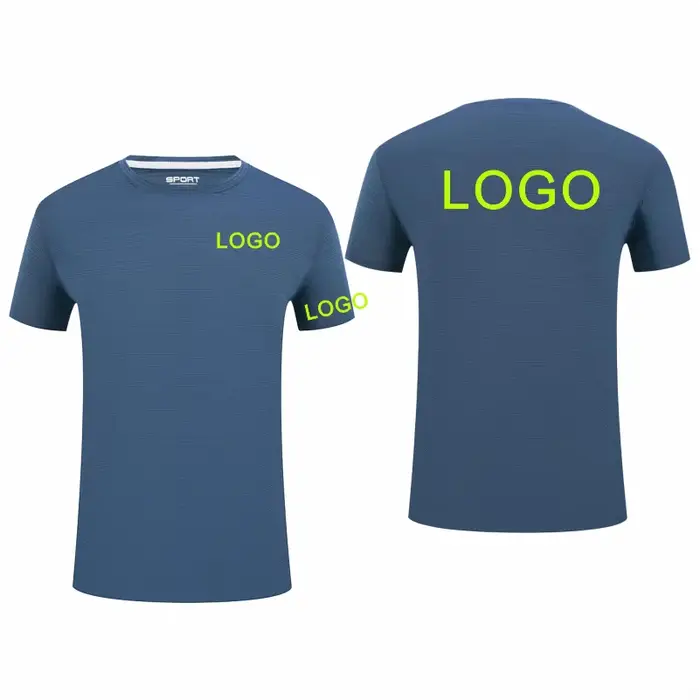 T-shirt à manches courtes et col rond avec LOGO personnalisé