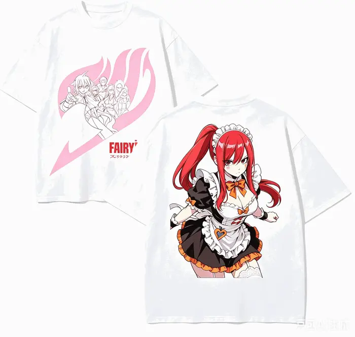 T-shirt pour amoureux de l'anime Fairy Tail, en coton Harajuku, nouveau modèle, mode High Street, su