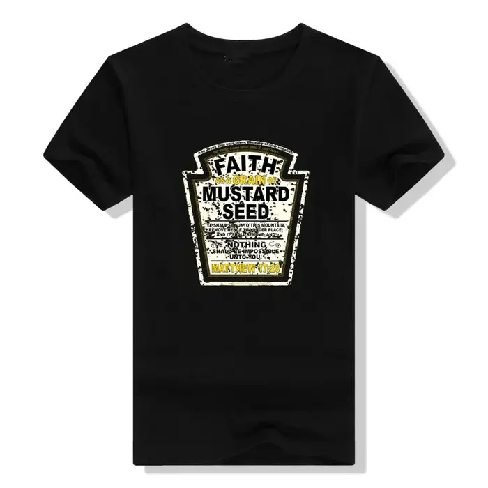 Faith As A Mars of Mustard-T-shirt parodie chrétienne pour hommes et femmes